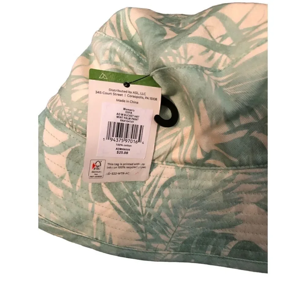 Alpine cotton palm tree bucket hat